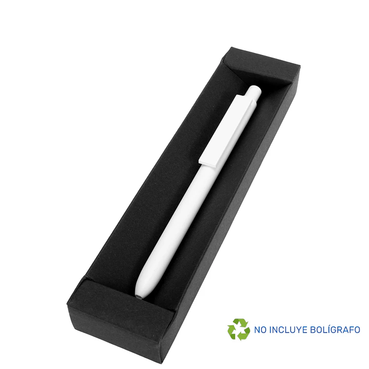 Estuche Porta-Lápiz o Bolígrafo, en cartón negro. 3