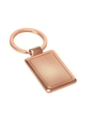 Llavero rectangular encobrizado 