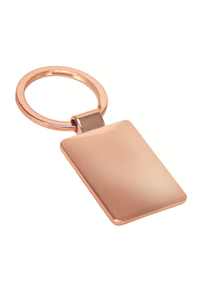 Llavero rectangular encobrizado 