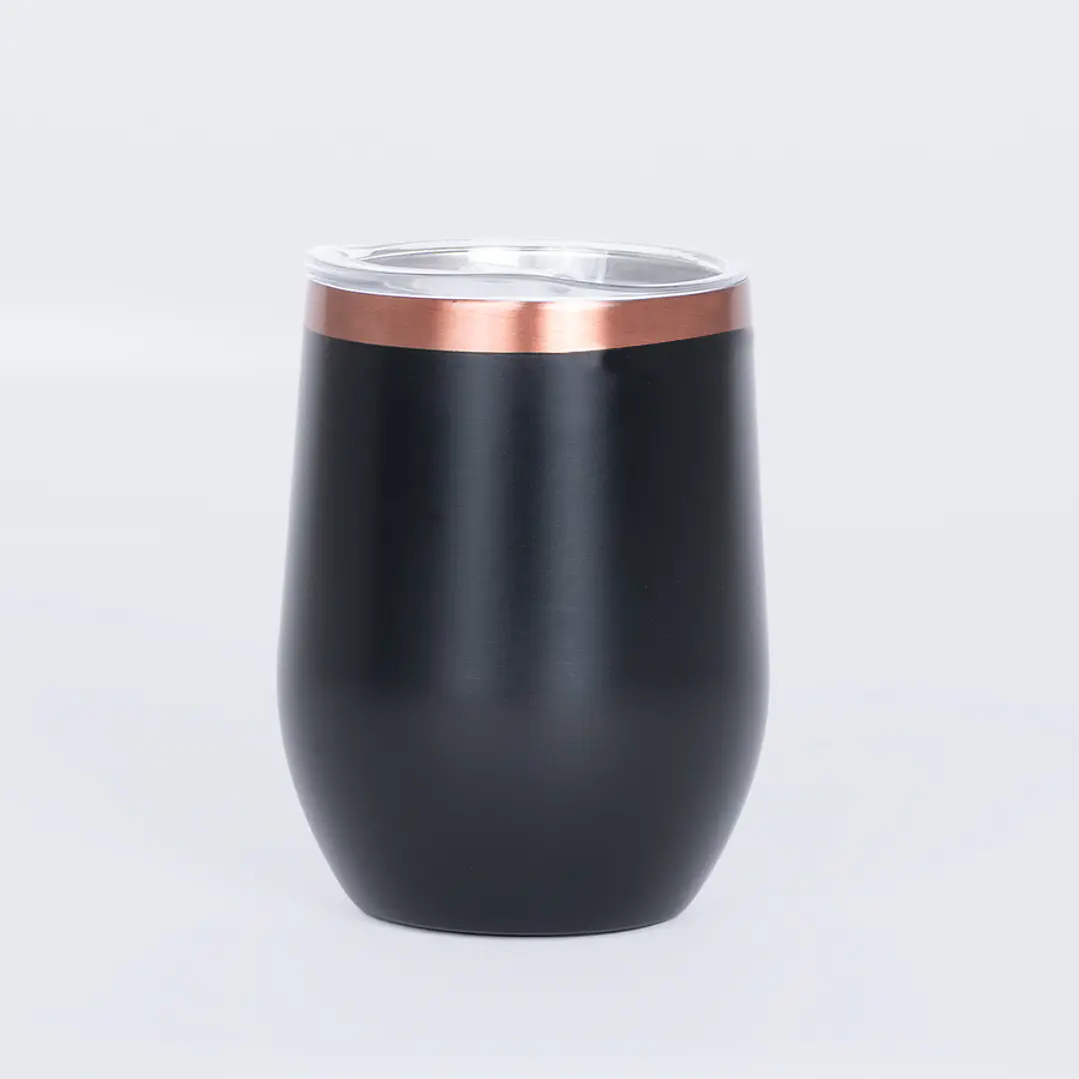 Vaso térmico negro/encobrizado 