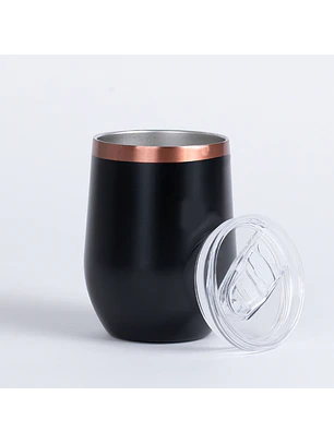 Vaso térmico negro/encobrizado 