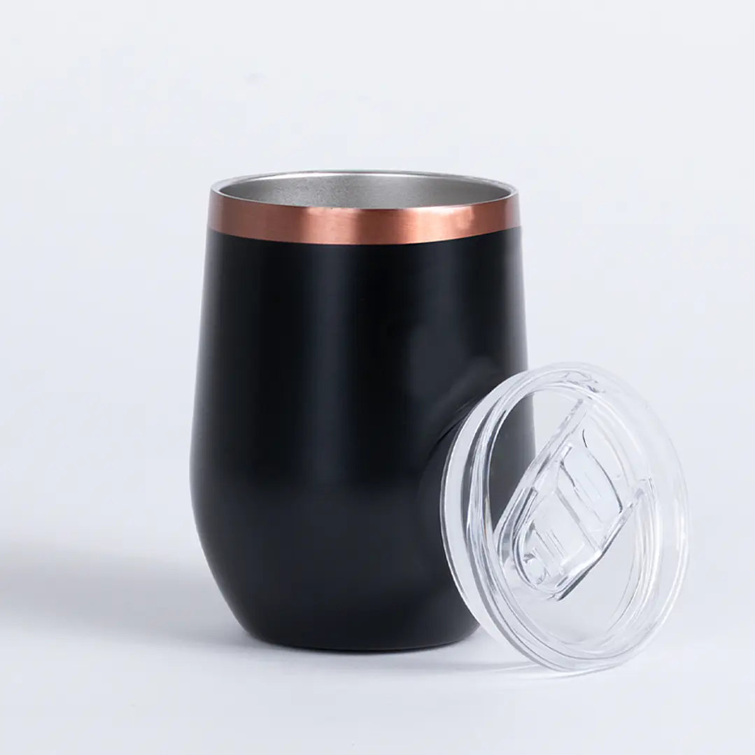 Vaso térmico negro/encobrizado 