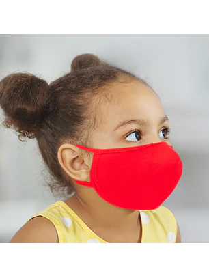 Mascarilla de 1 capa 100% Algodón, para niños.