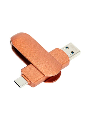 Pendrive giro encobrizado OTG USB 3.0 / Type C, 64GB