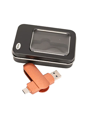 Pendrive giro encobrizado OTG USB 3.0 / Type C, 64GB