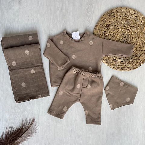 Conjunto de calças e sweat Sheep 6-9M