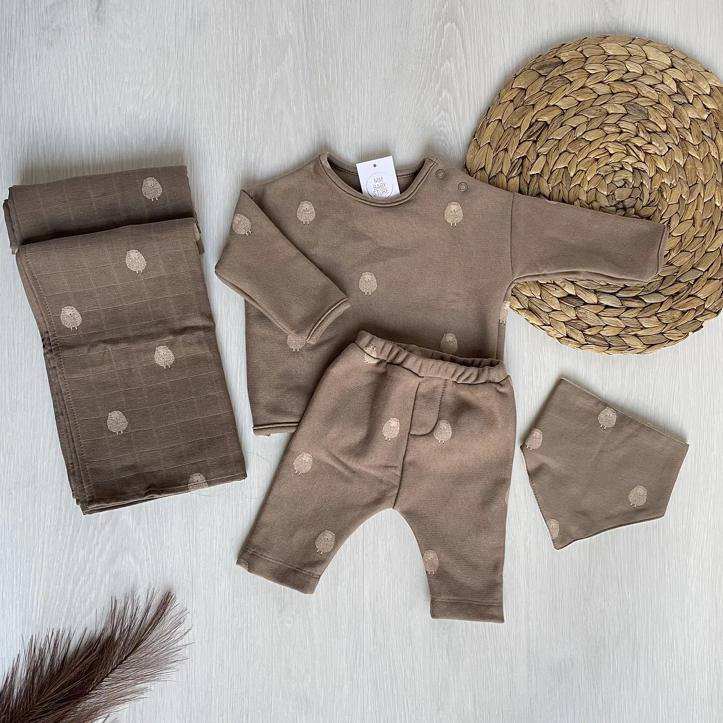 Conjunto de calças e sweat Sheep 6-9M 1