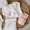 Babygrow de algodão com bordado inglês