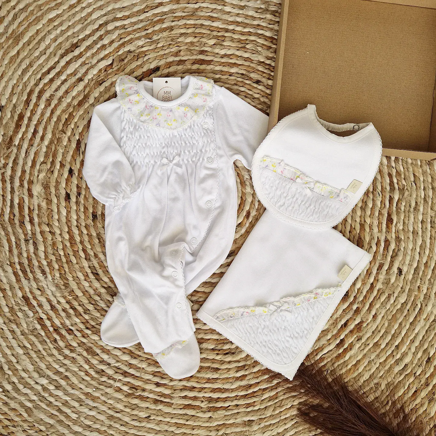 Kit com babygrow de algodão 6