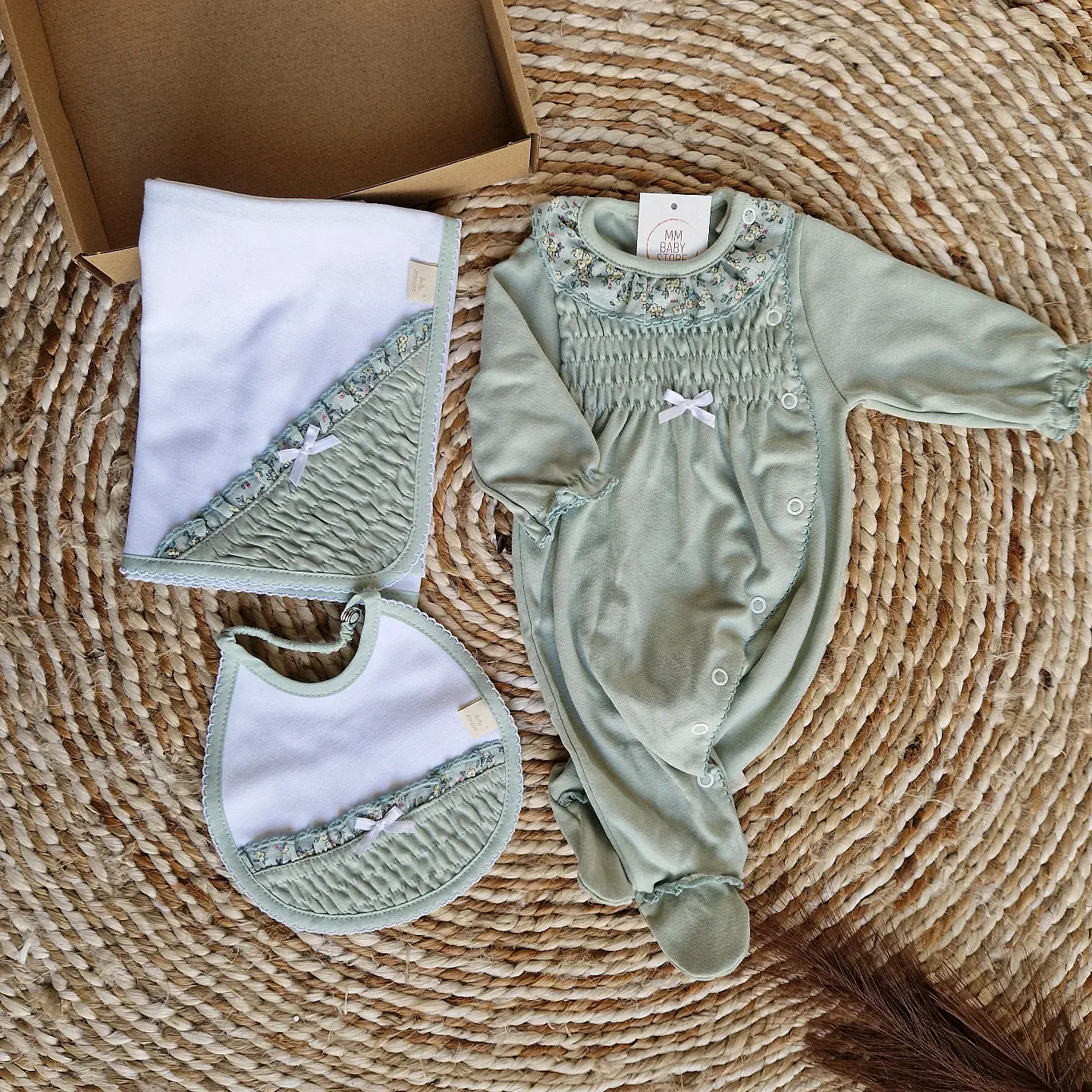 Kit com babygrow de algodão 2