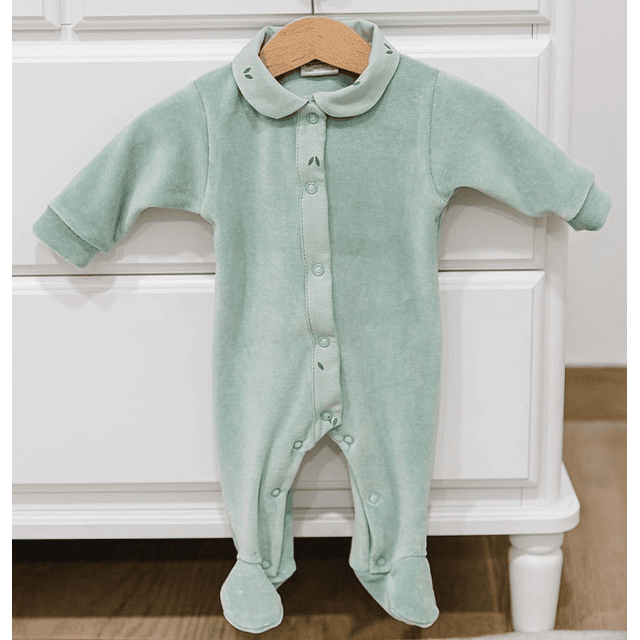 Babygrow de veludo Organic Green