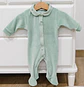 Babygrow de veludo Organic Green 6M - Thumbnail 1