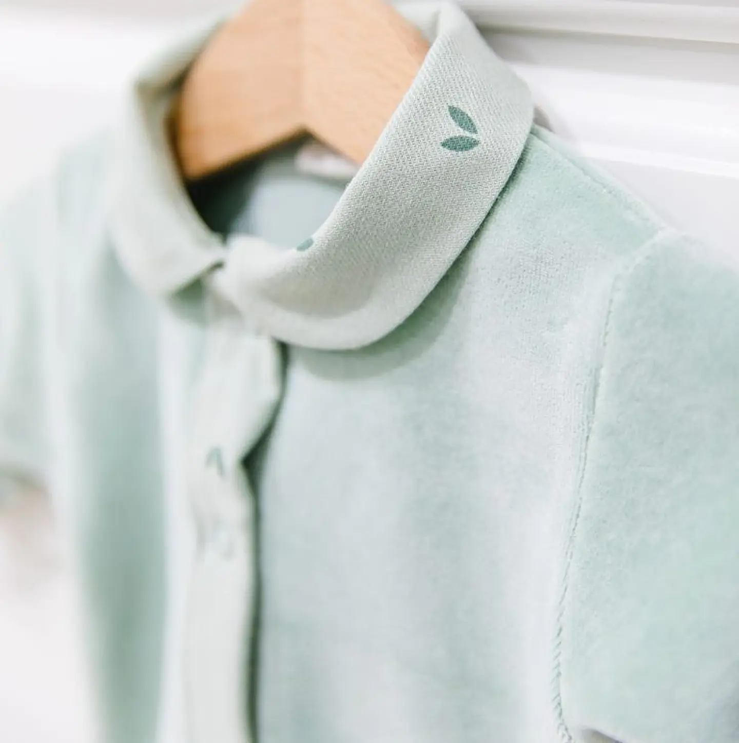 Babygrow de veludo Organic Green 6M 2