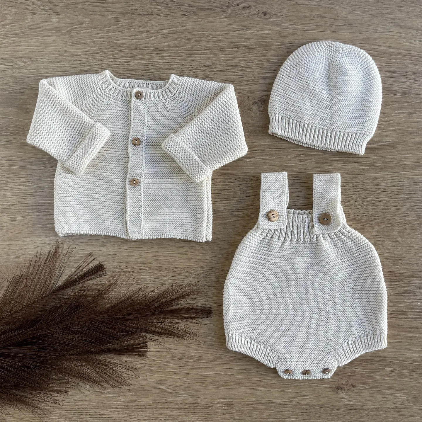 Conjunto em algodão e lã 10