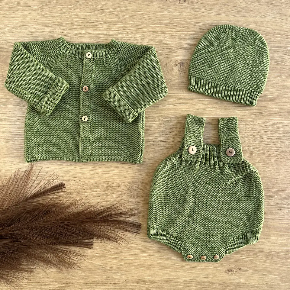 Conjunto em algodão e lã 6