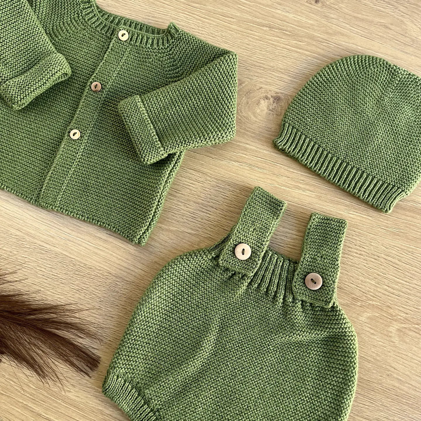 Conjunto em algodão e lã 8