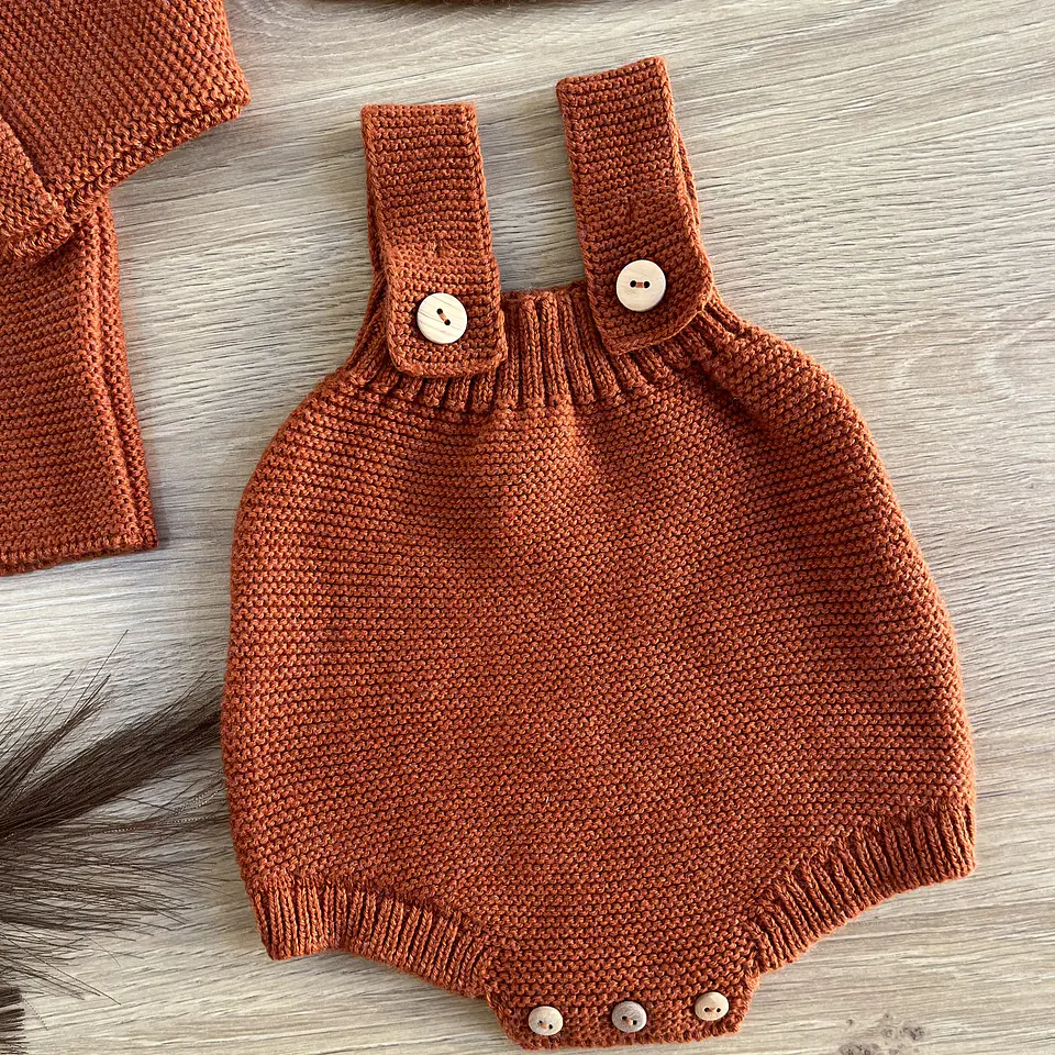 Conjunto em algodão e lã 3