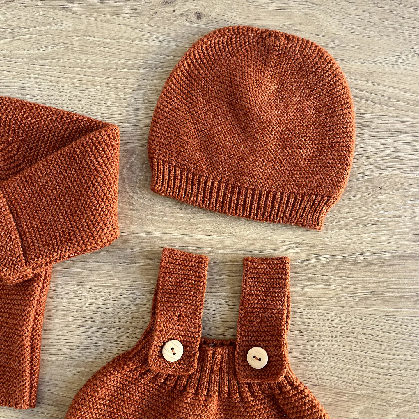 Conjunto em algodão e lã 5