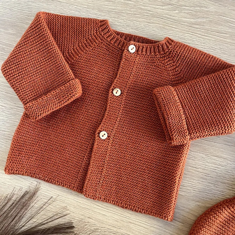 Conjunto em algodão e lã 4