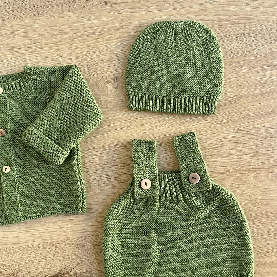 Conjunto em algodão e lã 9