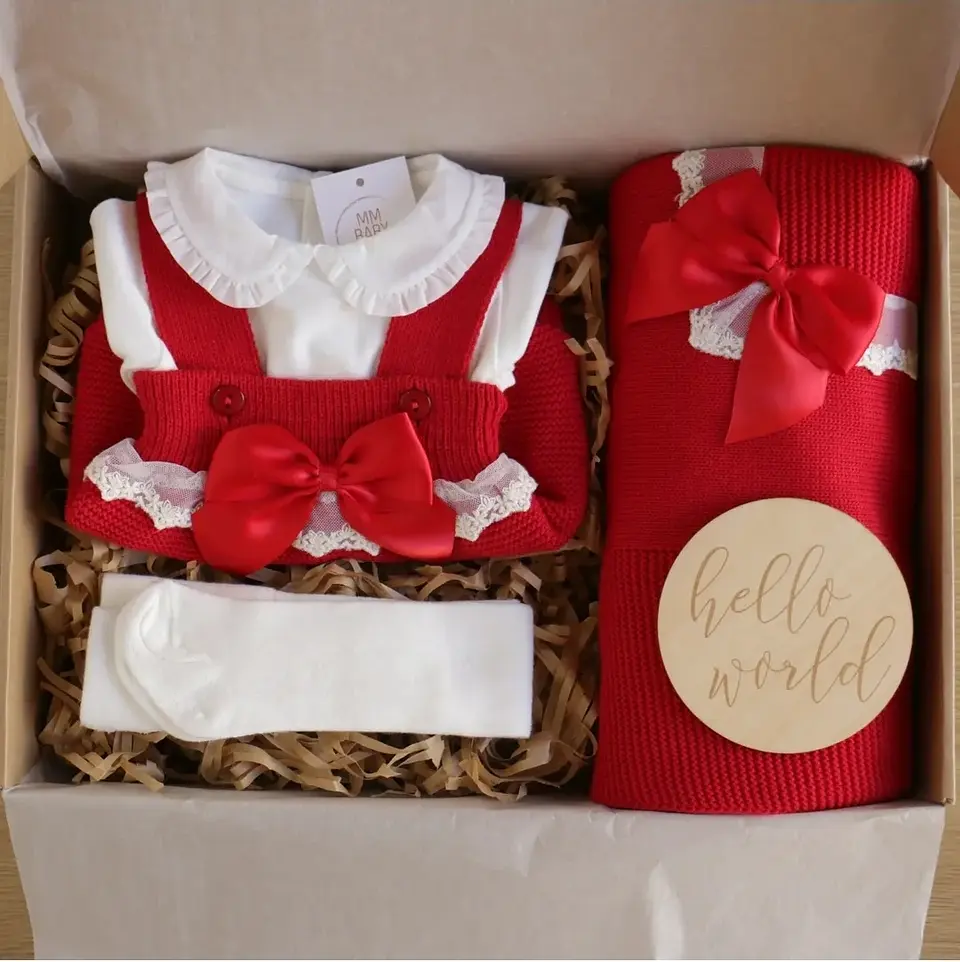Kit Hello World Vermelho com laço 2