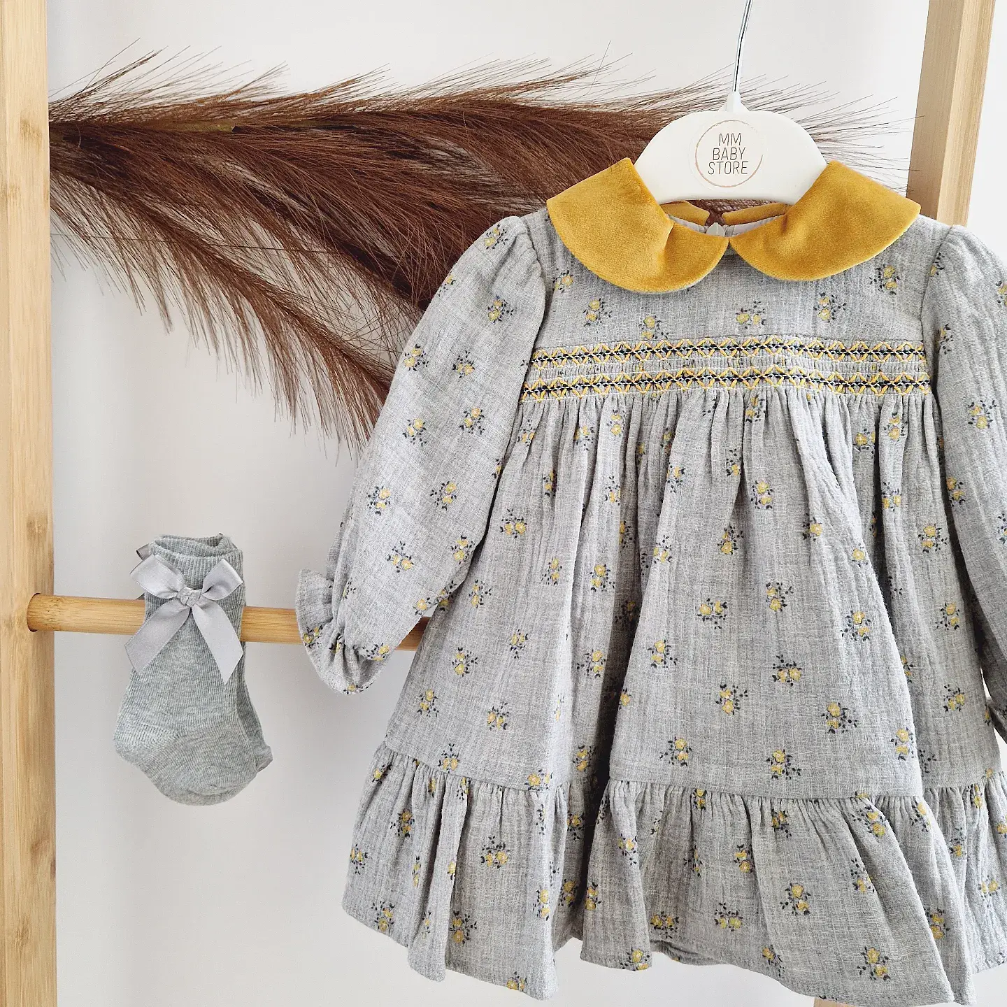 Vestido com flores BabyLai 2