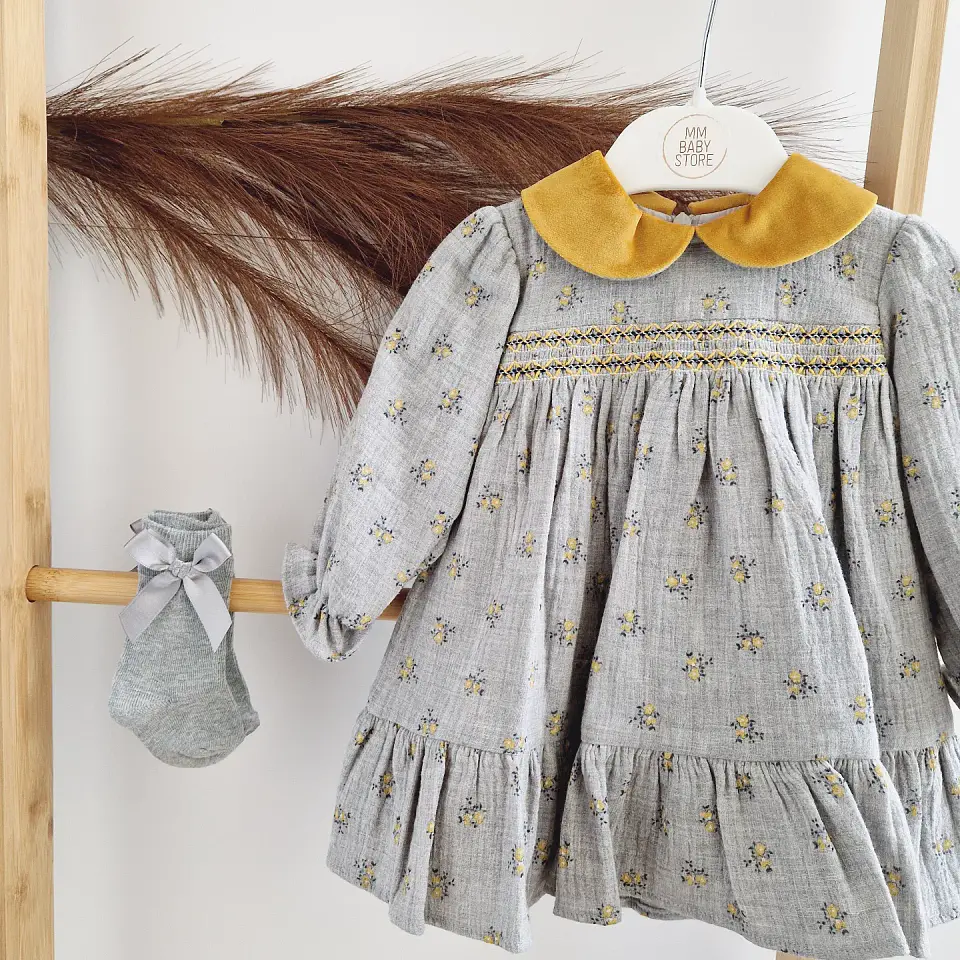 Vestido com flores BabyLai 2