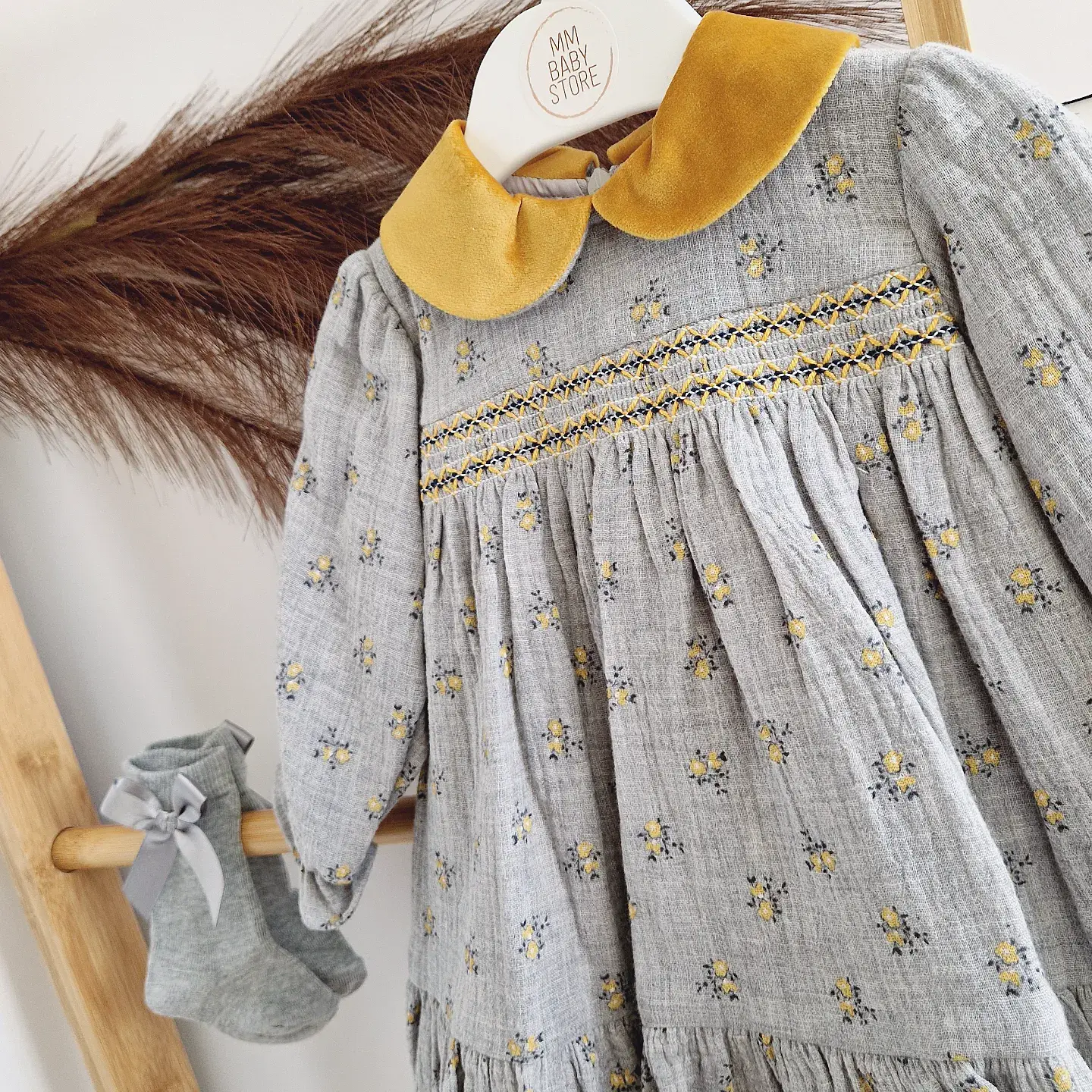 Vestido com flores BabyLai 3