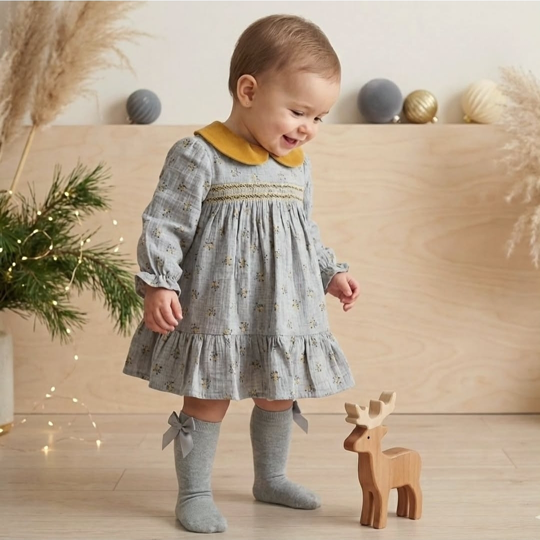 Vestido com flores BabyLai 1