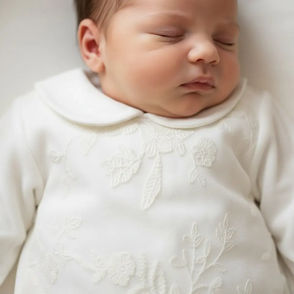 Babygrow com renda bordada BabyLai 1