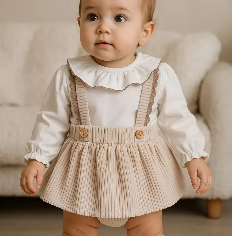 Fofo de bombazine com renda e blusa 1