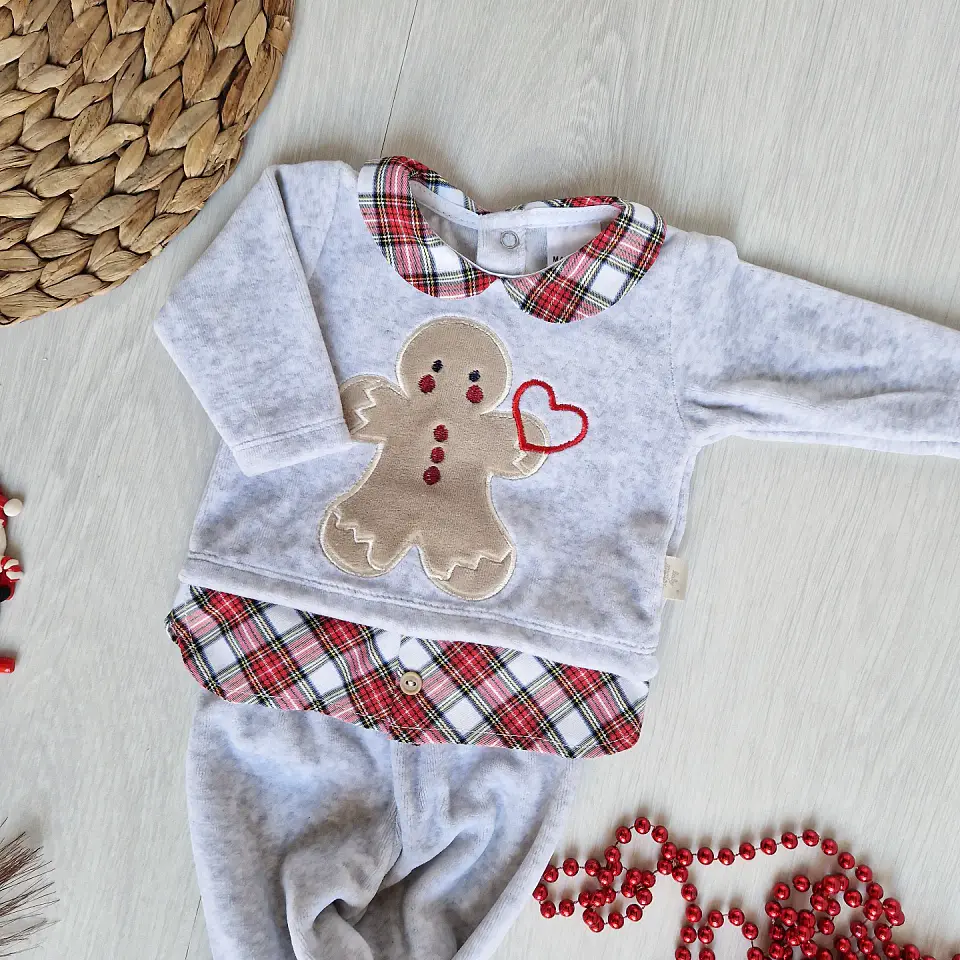 Conjunto de veludo bolacha 3