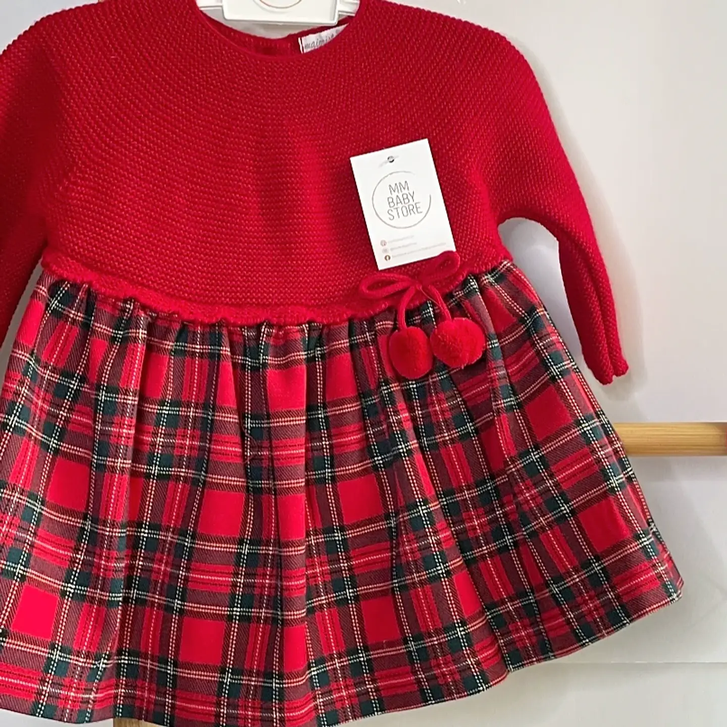 Vestido de xadrez 6M 2