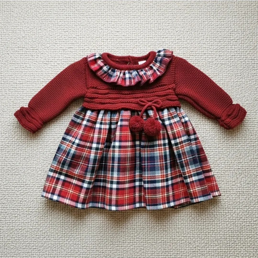 Vestido de malha e xadrez 5