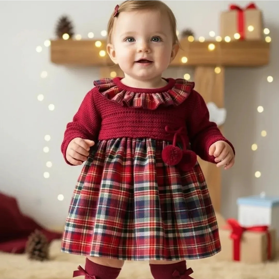 Vestido de malha e xadrez 4