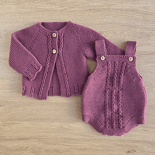 Conjunto de fofo e casaquinho