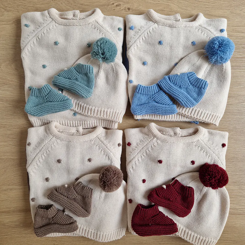 Conjunto de malha com bolinhas 3