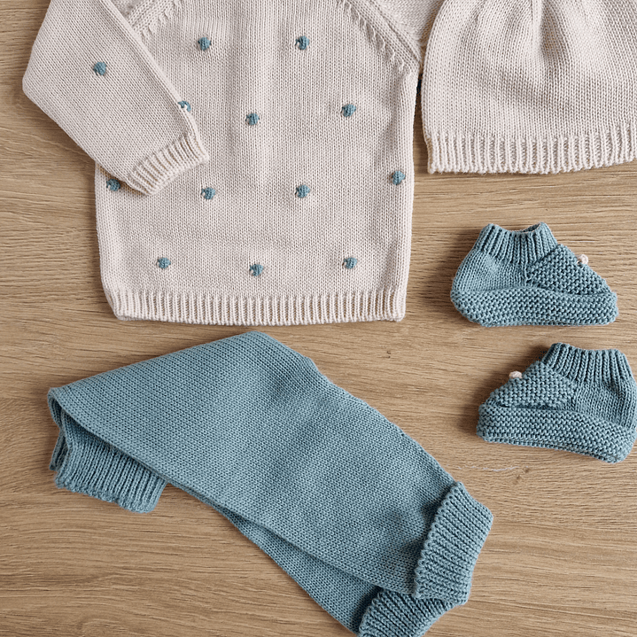 Conjunto de malha com bolinhas 13