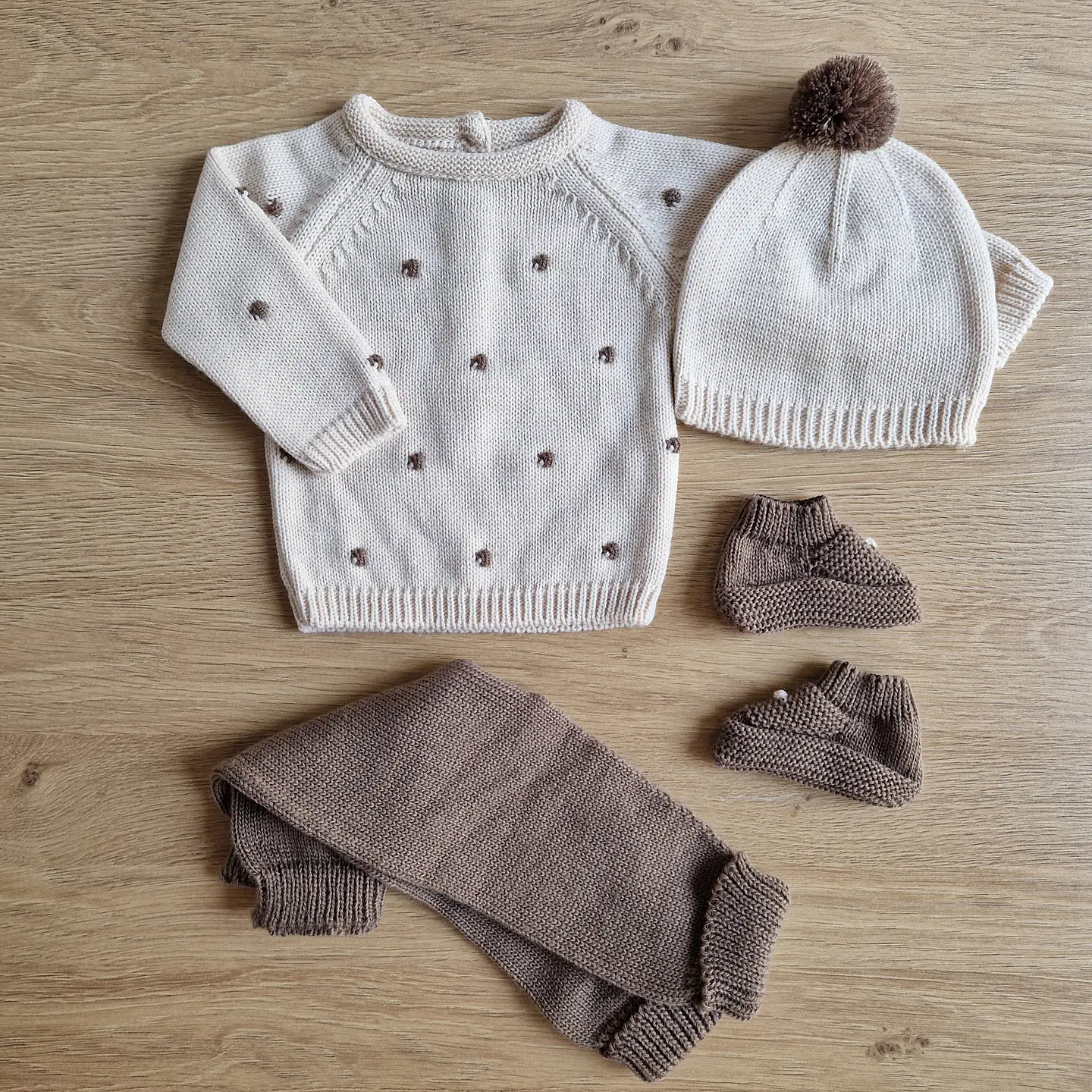 Conjunto de malha com bolinhas 4