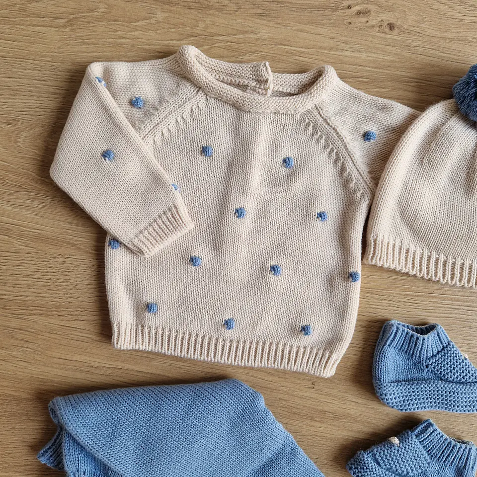 Conjunto de malha com bolinhas 16