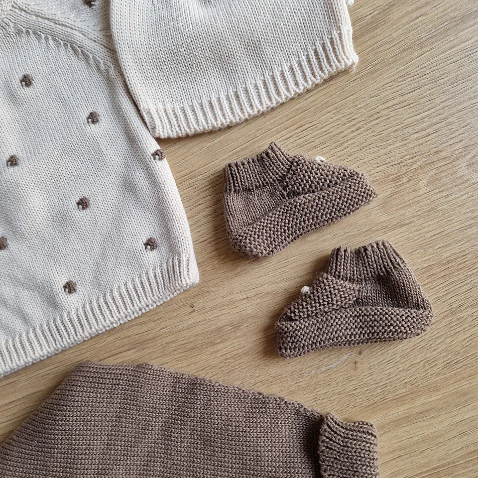 Conjunto de malha com bolinhas 5