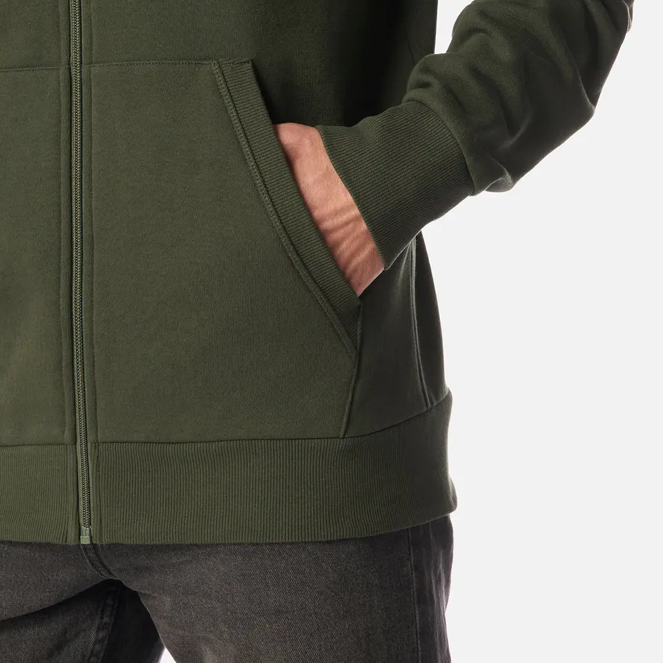 Polerón Lippi Ulmo Full Zip Hoody Sweatshirt Hombre Verde Militar 5