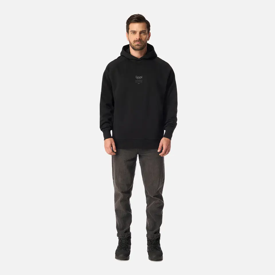 Polerón Lippi Ulmo Hoody Sweatshirt Hombre Negro 6