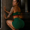 short push up  Mexico verde Bandera