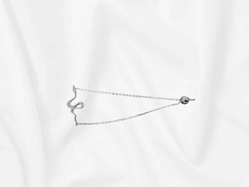 Pulsera serpiente con circones 1