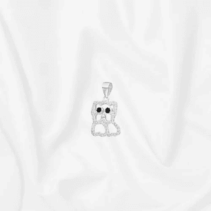 Colgante perrito ónix