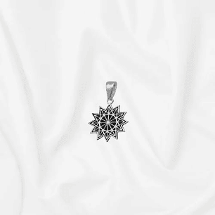 Colgante estrella 12 puntas
