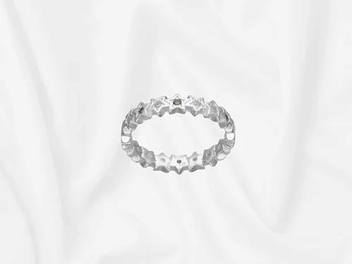 Anillo Estrellas Circones Verde Oliva  1