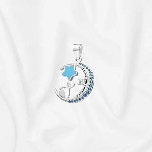 Colgante media luna estrella