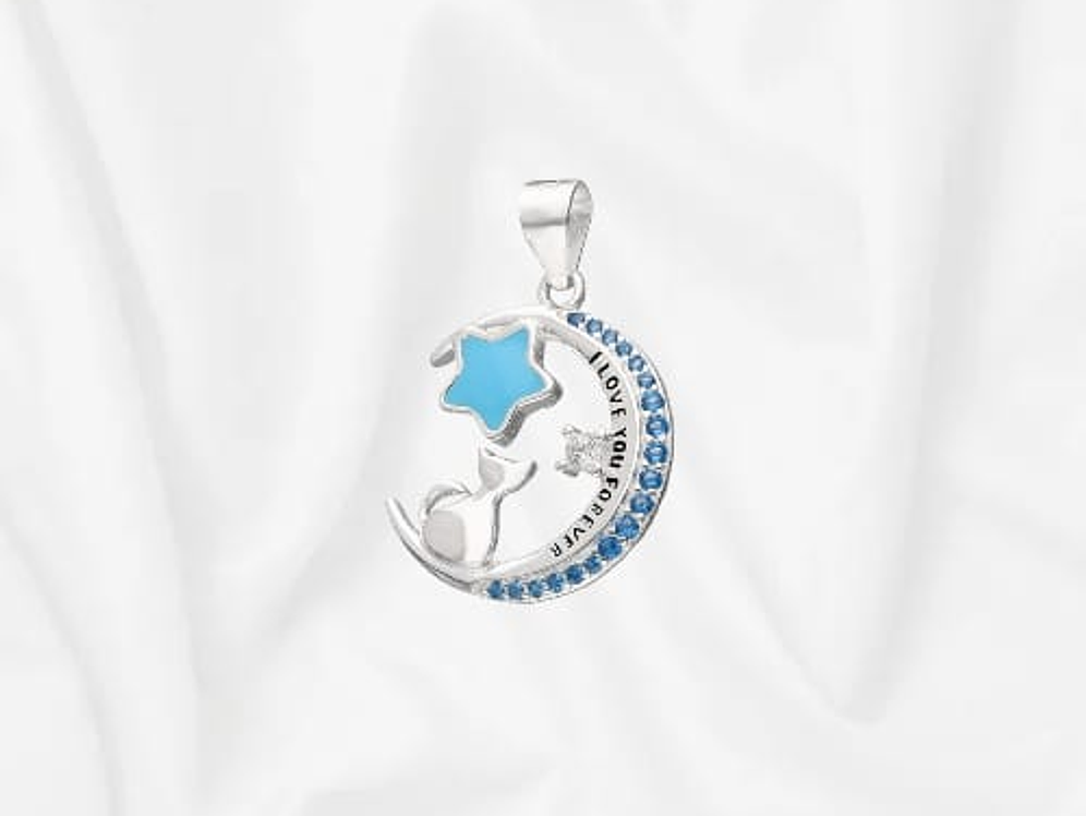 Colgante media luna estrella 1